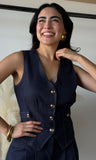 Denim Sleeveless Vest