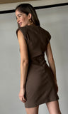 Ruched Fitted Mini Dress