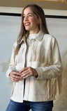 Faux Suede Fringe Jacket