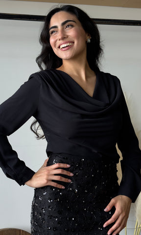 Black Long Sleeve Blouse