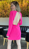 Rhinestone Pink Dress