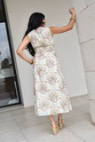 Button Down Lace Midi Dress