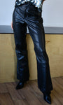 High Rise Faux Leather Pants