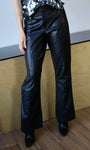 High Rise Faux Leather Pants
