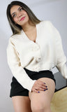 Button Flower Detail Cardigan