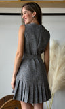 Tweed Sleeveless Mini Dress
