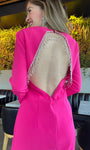 Rhinestone Pink Dress