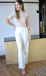 Pearl Detail Short Sleeve Sweater