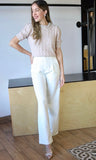 Pearl Detail Short Sleeve Sweater