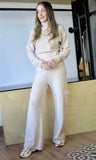 Wool Blend Knit Pants Set