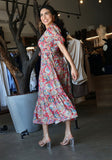 Ruffle Hem Midi Dress