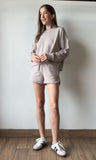 Fleece Sweatshirts & Shorts Set