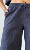 Stripe Gauze Pants