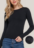 Long Slv Inner Fur Seamless Top